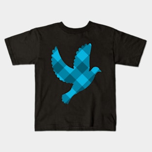 The Plaid Dove (V3.2) Kids T-Shirt